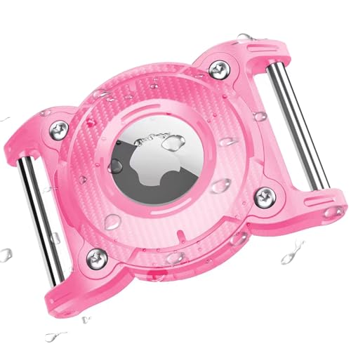 ONEONTA Airtag Dog Collar Holder | Airtag Dog Waterproof - Airtag Holder for Dog Collar with Removable Metal Loop, Sturdy TPU, Lightweight, Compact Size, Fits 1