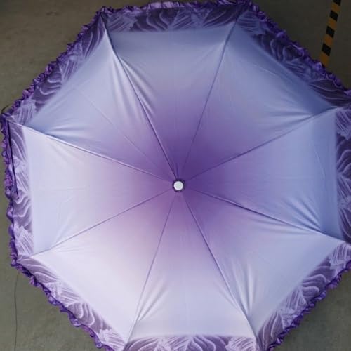 Parapluie motif chou pliable anti-UV efficace contre le vent - 5