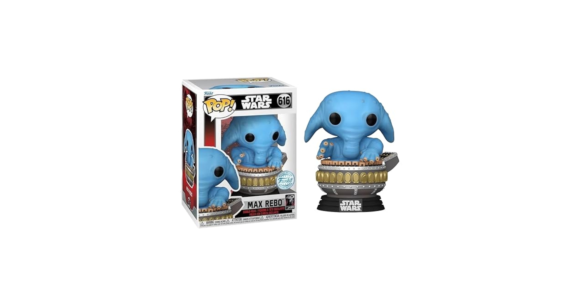 Amazon.com: Funko Star Wars POP | Max Rebo 40th Anniversary