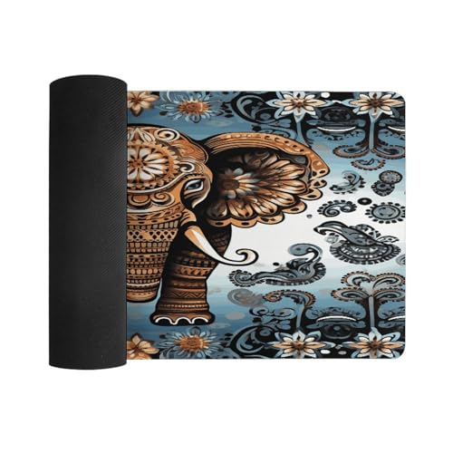 Mouse Pad Grande Antideslizante con Estampado Elefante miniatura 3