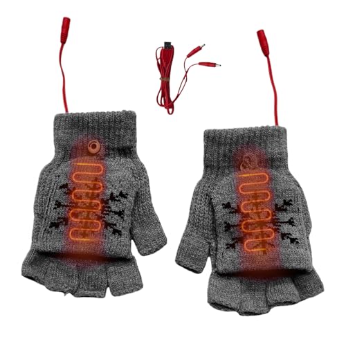 Gants chauffants pour homme : mitaines électriques USB hivernales pour vélo et outdoor