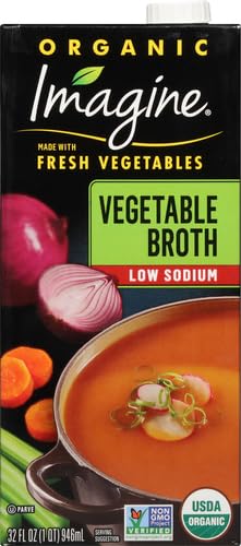 Miniatura 2 de Imagine Caldo orgánico bajo en sodio vegetal 32 onzas