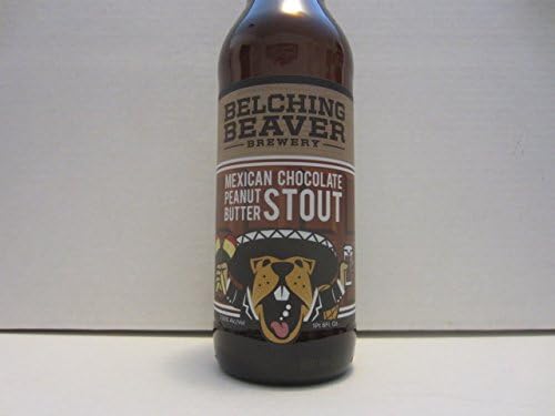 Set of 2 Belching Beaver Brewery Vista CA Viva La Beaver Mexican Chocolate Peanut Butter Milk Stout Craft Beer Empty Bottles