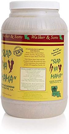 Slap Ya Mama Cajun Seasoning from Louisiana, Original Blend, MSG Free and Kosher, 8 Pound Restaurant Size Jar