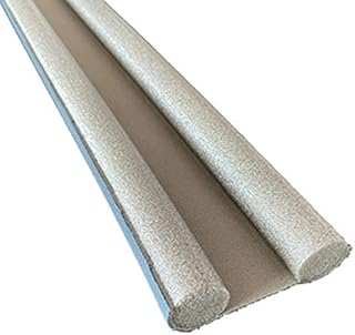 VOFP Uszczelka do drzwi listwa redukcja dźwięku listwa wiatrowa pod listwą pogodową okno hałas uszczelniacz kurzu dolne drzwi 93 cm elastyczny bloker korek uszczelnianie przeciągów (kolor: Szary)