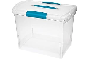 Sterilite, File Storage Clear Box with Lid