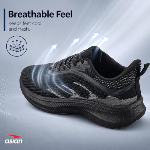 Image of ASIAN Men's HYPERCUSHION-01 Sports Running Shoes with Lightweight TPU & TPR Sole with Memory Foam Insole Casual Sneaker Shoes for Men's