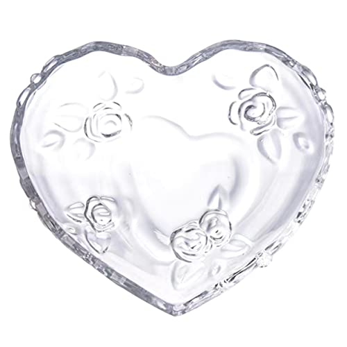 MAGICLULU Plateau De Service Forme De Cœur Assiette Creuse Et Plate Plateau Décoratif pour Maison Compatible Four Micro-Ondes Et Lave-Vaisselle