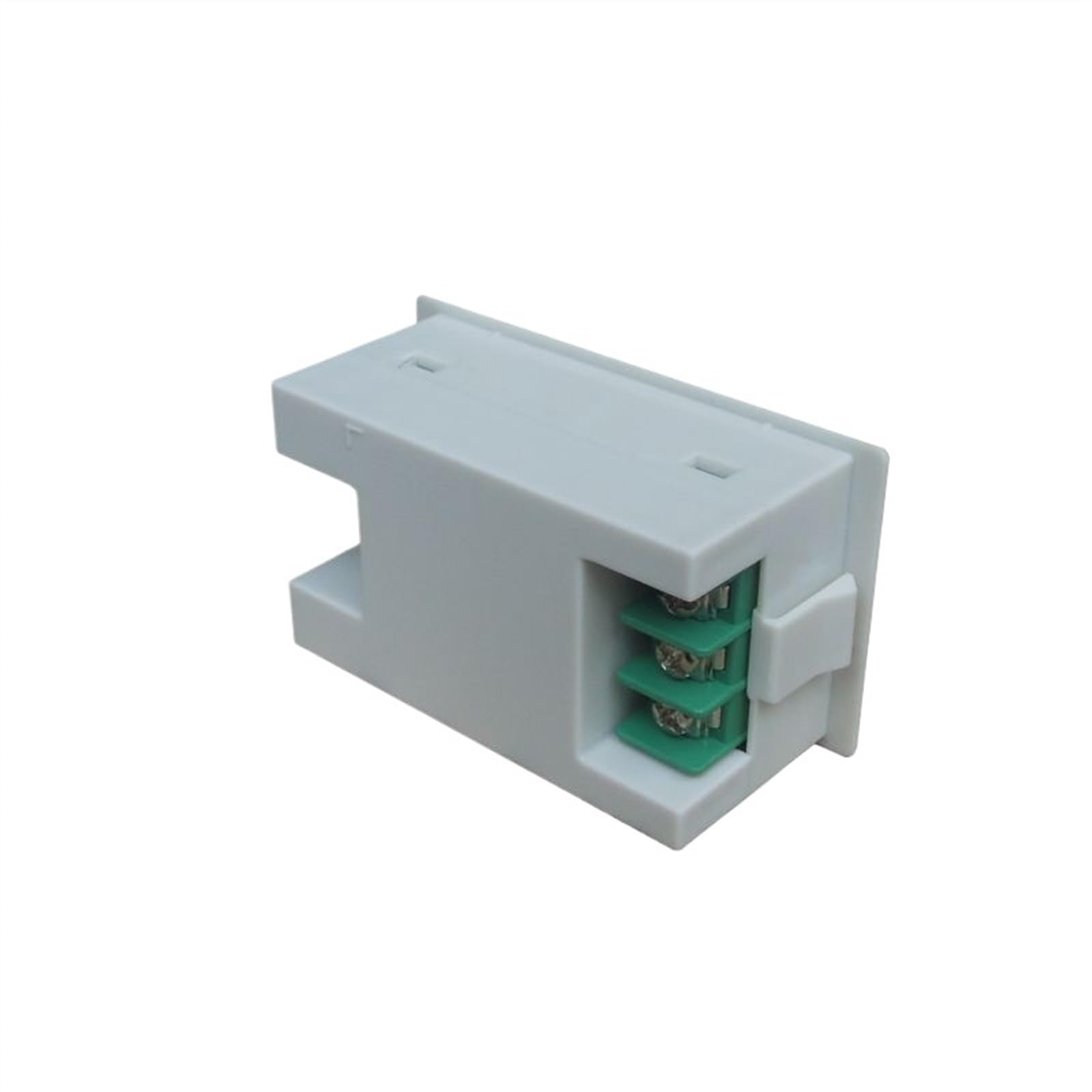 Misuratore di tensione Doppio voltmetro DC 0-30V 100V 300V 600V Volt Calibro da pannello 0,39'' LED Digitale a 2 vie Tester a doppia tensione(White cover,V1(0-100V) V2(0-30V))