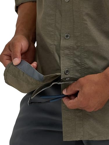 ATG by Wrangler Men's Long Sleeve Mixed Material Shirt4