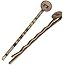 Beadaholique Antiqued Brass Metal Bobby Pins with 8mm Pad for Gluing (10 Bobby Pins)