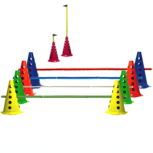 10 Cones Com 5 Barreiras Agilidade Funcional