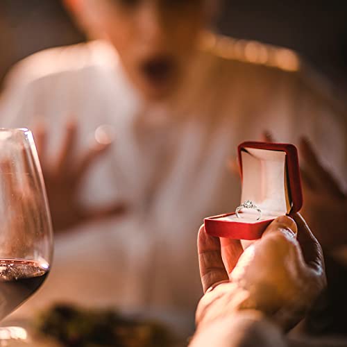 ANAZOZ Moissanite Rings for Women, Promise Rings for Women S925 Sterling Silver 0.5ct D Color VVS1 Moissanite Engagement Ring Adjustable, with GRA Certificate3