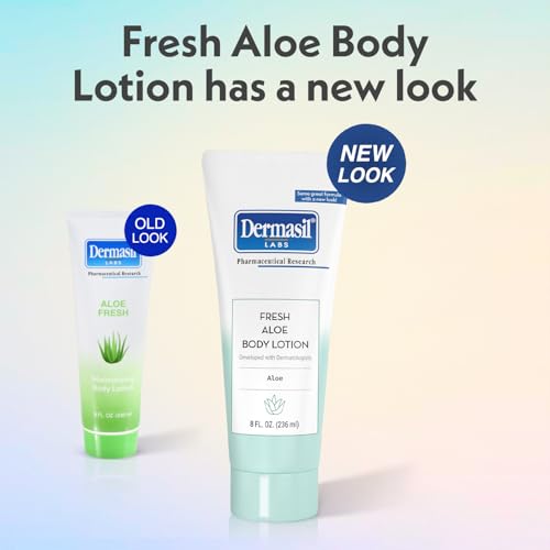 Dermasil Body Lotion, Fresh Aloe, 3-Pack – Non-Greasy, Fast-Absorbing, Fresh Scent, 8 Oz Ea