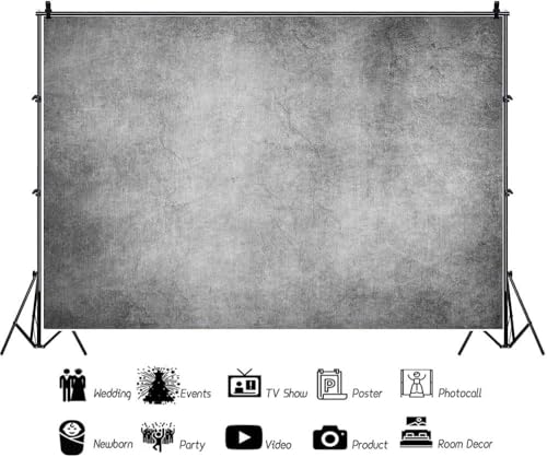 Fondo Fotográfico Gris 7x5 FT para Sesión de Fotos miniatura 6