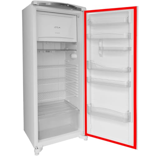 Borracha Gaxeta Refrigerador Para Consul Modelo CRC28 (Cinza, 44x138 (ENCAIXADA))
