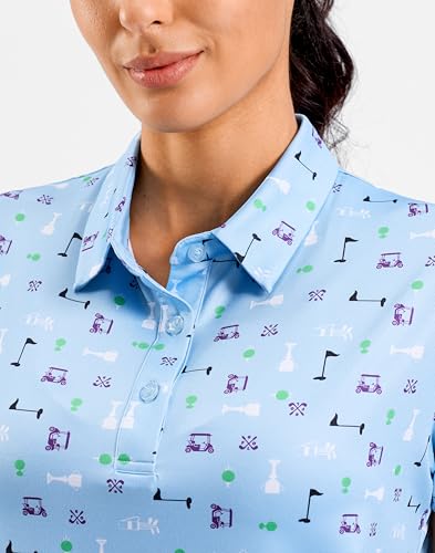 SANTINY Print Golf & Pickleball Shirt