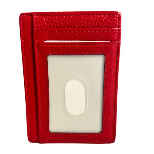 BANDI Slim Wallet, Minimalist Front Pocket RFID Blocking Wallet Credit Card Holder for Men & Women - Cherry2