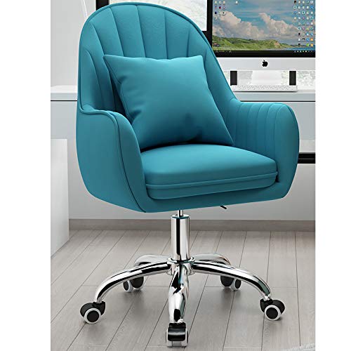 Chaise de bureau à domicile raffinée avec assise rembourrée en velours