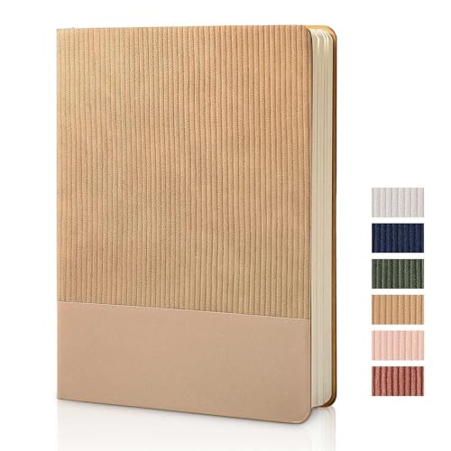 Lined-Notebook-Journal-Notebooks-for-Work-Hardcover-Journaling-579x827-A5-Leather-Journals-216-Pages-100GSM-Thick-Paper-Khaki