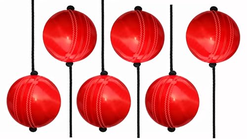 Image of PVC Hanging Cricket Ball for Practice /Training for Men, Women, Boys, Girls & Kids Home Practice Balls Ideal for Indoor & Outdoor Batting, Heavy Training