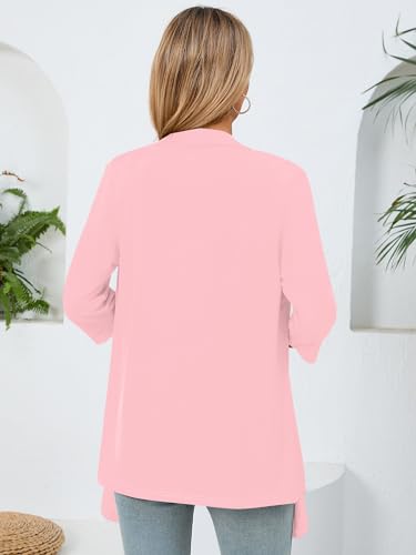 Image of Women's Lightweight Open Front Cardigans Casual Soft Drape Spring Summer Fall Cardigan S-3XL