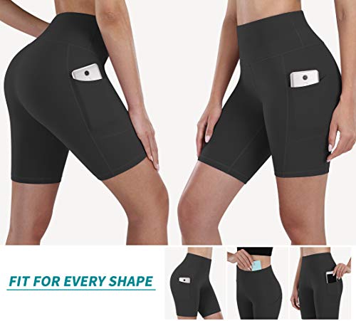 Image of Fengbay High Waist Yoga Pants, Pocket Yoga Pants Tummy Control Workout Running 4 Way Stretch Yoga Leggings