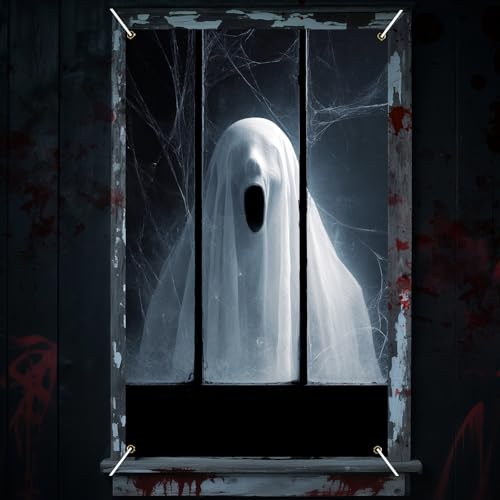Nuxovilar Peeking Spirit Window Cover Fabric 31.5x47.3 In