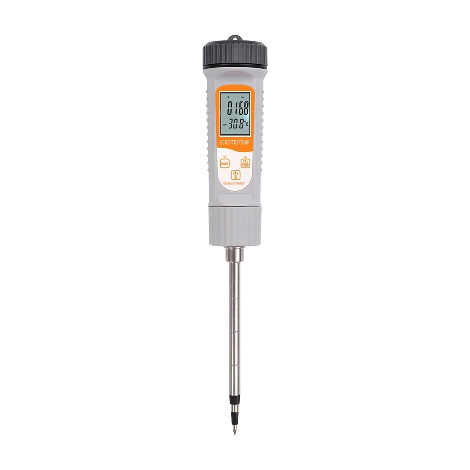 Misuratore di conducibilità Bluetooth 4 in 1 for terreno EC TDS CF, rilevatore temperatura, controllo APP intellinte ad alta precisione for giardinaggio e agricoltura Giardinaggio, Agricoltura