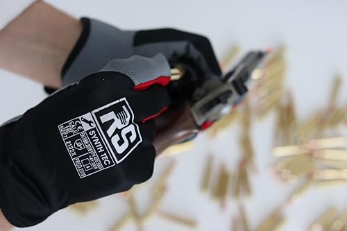 RS SYNTH TEC Montage-Handschuhe/Größe 11, 12 Paar/Schwarz Grau/Montagehandschuhe Kunstlederhandschuh/Arbeitshandschuhe/Schutzhandschuhe/die Funktionalität eines Lederhandschuhs