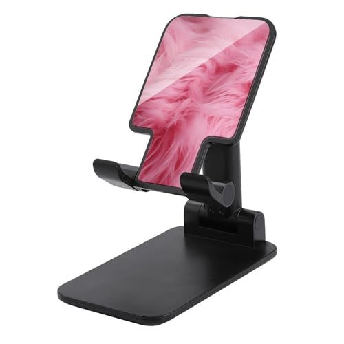 Support téléphone portable pliable bureau réglable en velours rose