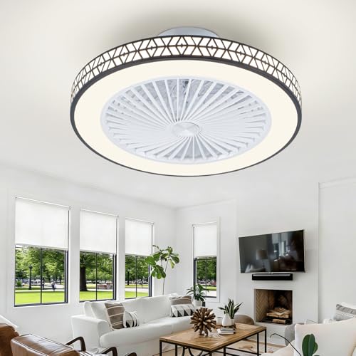 Ventilateur de plafond 48cm idéal pour rafraîchir et éclairer une chambre à coucher