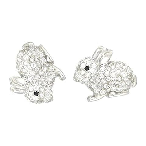 Findout Sterling Silver Bunny Rabbit Earrings Cover