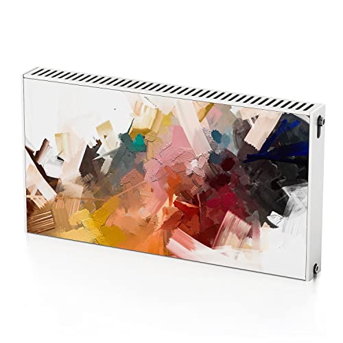 Coloray Funda magnética para radiador, autoadhesiva, 110 x 60 cm, pintura abstracta