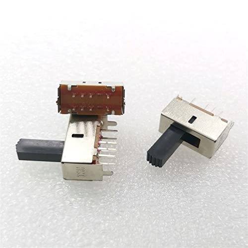 Interrupteurs coulissants 2P3T 8 broches glissière 15 mm - 5