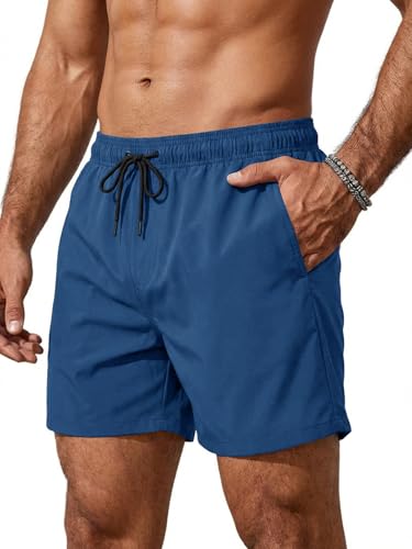 Runcati Costume da bagno da uomo, ad asciugatura rapida, a