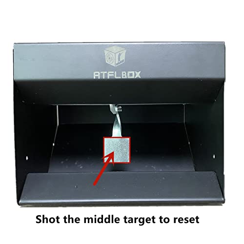 Atflbox Pellet Gun Target Trap Resets With Center Shot,Metal Bullt Trap Shooting Target For Airgun Rifle #TOP4
