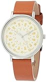  [Alba] ALBA Armbanduhr für Erwachsene, Ghibli Mein Nachbar Totoro Creme Zifferblatt Leder Braun ACCK415