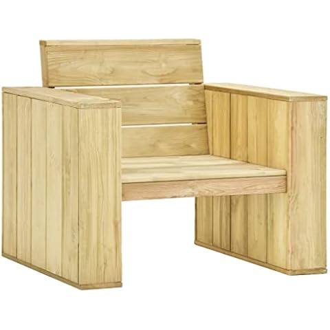 Chaise de Jardin vidaXL en Bois Cover