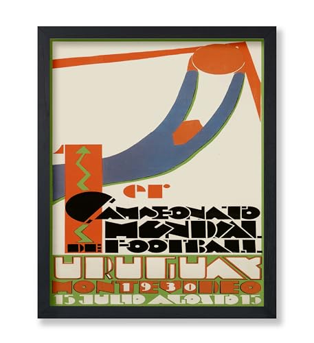 Poster Master Vintage 1930 FIFA World Cup Poster - Retro Soccer Print - Football Art - Sports Art - Gift for Men, Women & Athlete - Wall Decor for Gym, Living Room or Office - 11x14 UNFRAMED Wall Art