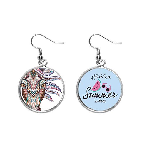 Pendientes de sandía estilo mosaico ideales para lucir en tus looks de terraza