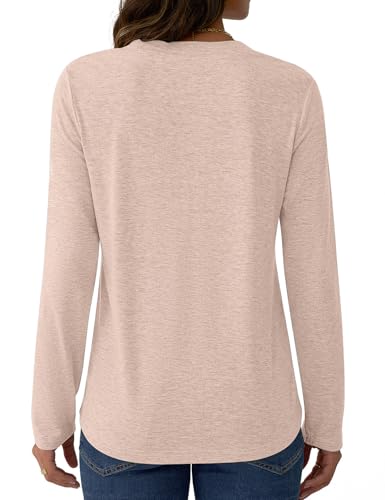 Women's Long Sleeve V-Neck Top $6.50 – Casual Button Blouse, Loose Fit Tunic for Fall - image 5