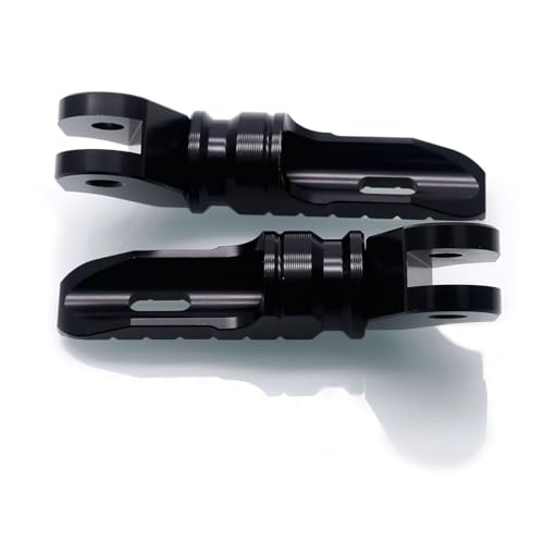 Image of MZS Motorcycle Foot Pegs, 360 Roating Rider Front Footpegs Footrest Rest Pedal Black CNC Compatible with Bonneville T100 2016-2022 / Bonneville T120 2016-2022