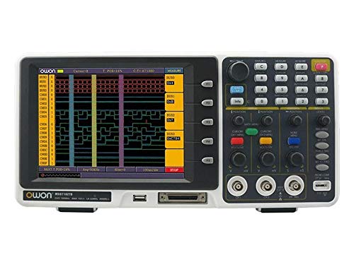 Osciloscopio, 2 En 1 Digital Mixed LA osciloscopio MSO7102TD 8 '' LCD 100MHz 16 Chs analizador de lógica Puntos FFT 2M