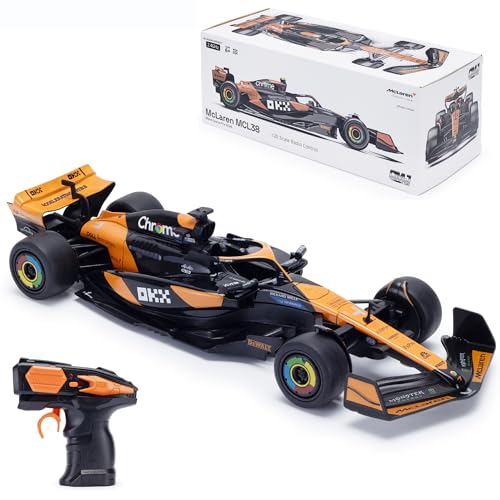 McLaren F1 RC Car MCL38 (1:20 Scale) 2.4GHz Officially Licensed Racing Toy Lando Norris & Oscar Piastri | Formula 1 Drive To Survive