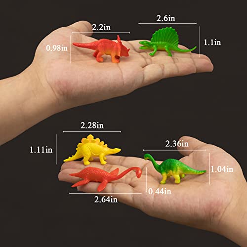 image for OuMuaMua Dinosaur Toys, Plastic Mini Dinosaurs Figures Toys Set, Dinos