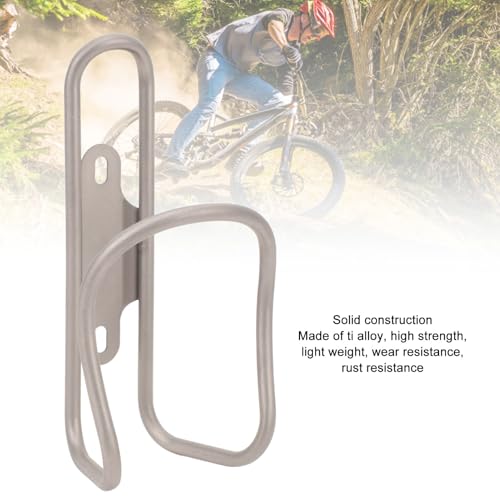 Porte-bouteille d'eau en alliage de Ti léger et support de verre pour cyclisme VTT - 3