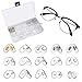 INHDBOX Eyeglass Nose Pads, Soft PVC Nose Pads, 15 Style 150 Pairs Eyeglass Repair Kit for Glasses, Eyeglasses, Sunglasses