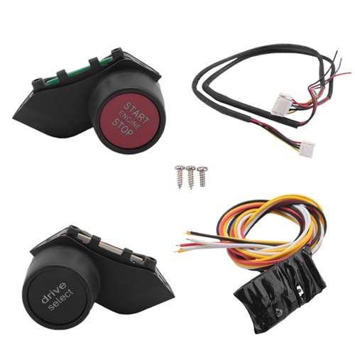 Bouton de démarrage volant style R8 en carbone pour kit TT