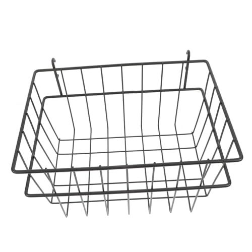 OSOLADY Perforated Board Storage Rack Basket Pegboard Peg Board Organizer Accessories Peg Board Bin Peg Board Accessories Wall Grid Organizer Peg Board Display Stand Iron Black
